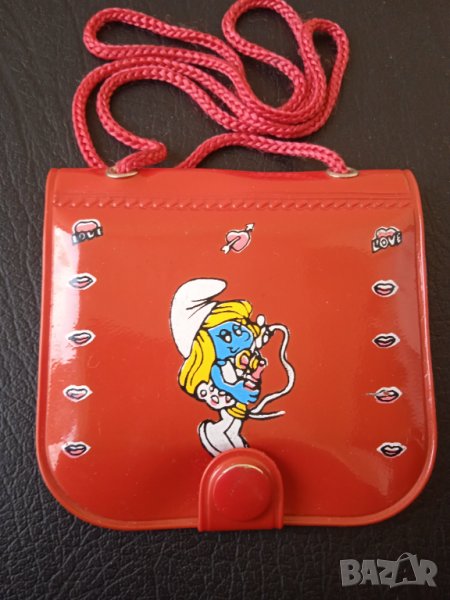 Ретро детско портмоне (Смърф) от 80-те / 90-те години - Отлично!, снимка 1