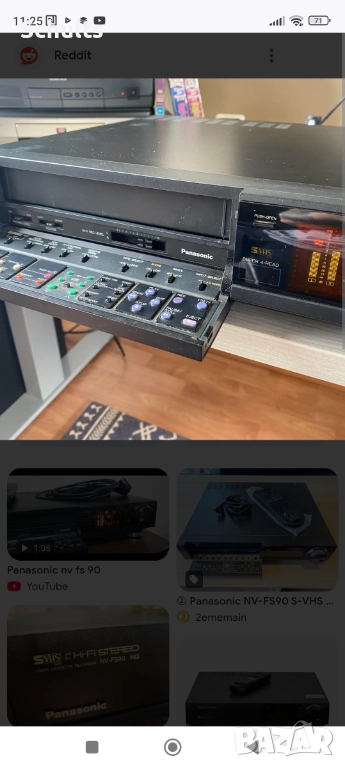 PANASONIC NV FS 90 HQ  S-VHS Видео плеър Made in Japan, снимка 1