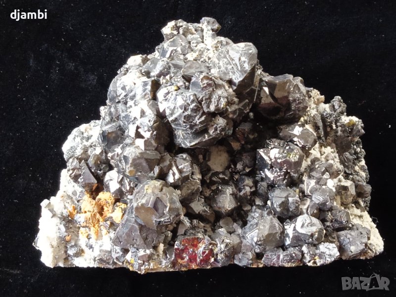 №91, Сфалерит клеофан с кварц, , снимка 1