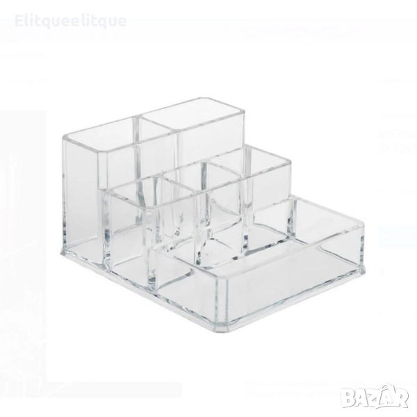 Прозрачен акрилен органайзер за грим – стил и удобство в едно, снимка 1