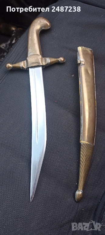 Крив нож с фикигран, снимка 1