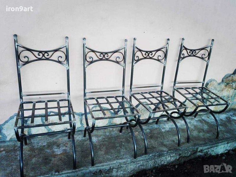 маси , пейки и столове от ковано желязо, снимка 1