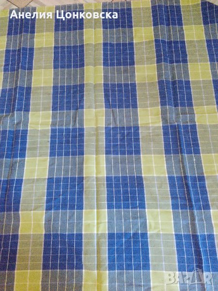 Старинна ленена покривка, снимка 1