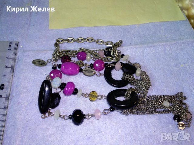 STREET ONE МАРКОВО СРЕБРИСТО КРИСТАЛНО ФЕШЪН АРТ СТИЛНО КОЛИЕ ОГЪРЛИЦА 34681, снимка 3 - Колиета, медальони, синджири - 39197389