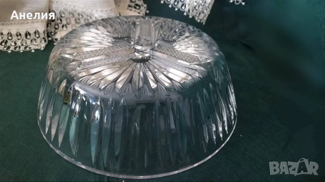 Фруктиери, чаши, за лед релефно стъкло, снимка 2 - Чинии - 51765927