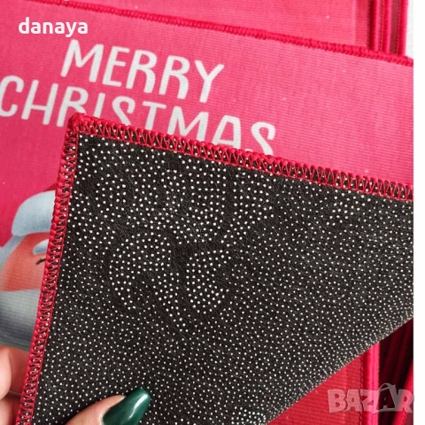 3920 Коледна постелка за врата, 60x40cm, снимка 13 - Изтривалки - 42377338