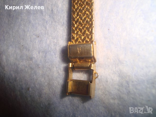ПОЗЛАТЕН ЛУКСОЗЕН МАРКОВ ДАМСКИ КВАРЦОВ ВИНТИДЖ ЧАСОВНИК с ПОЗЛАТЕНА ВЕРИЖКА Тип ГРИВНА 32543, снимка 12 - Дамски - 38387606