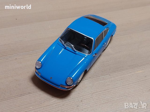 Porsche 901 1964 - мащаб 1:43 на Atlas моделът е нов в PVC дисплей-кейс, снимка 7 - Колекции - 43621486