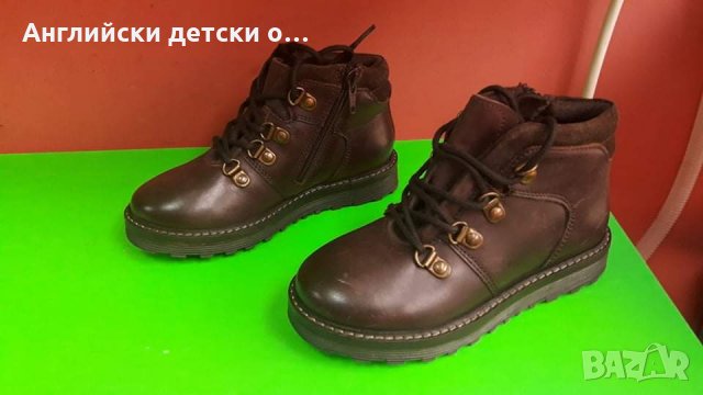 Английски детски боти естествена кожа , снимка 2 - Детски боти и ботуши - 34907571