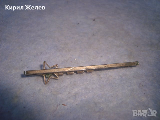 СТАРА КРАСИВА СРЕБРИСТА АРТ ФИБА с ФАСЕТИРАНИ КРИСТАЛЧЕТА 27700, снимка 5 - Други - 37635819