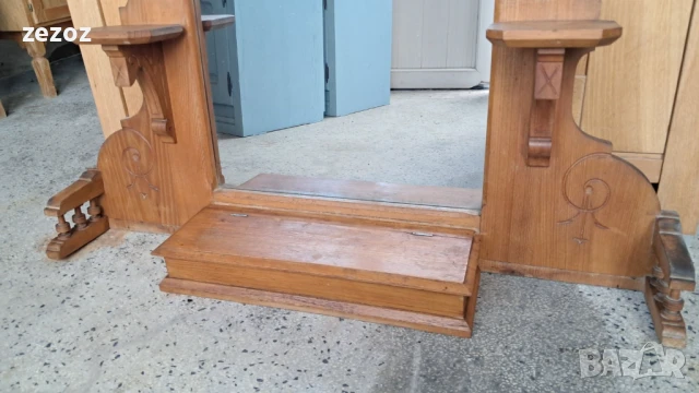 Огледало антикварно голямо, снимка 2 - Огледала - 51417157