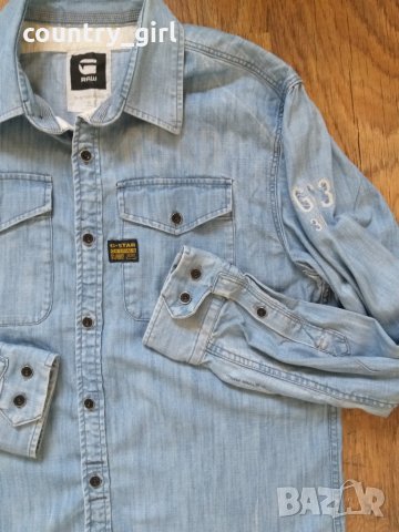 g-star usn rhine shirt - страхотна мъжка риза, снимка 5 - Ризи - 27110532