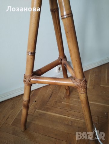 Лампа от бамбук и зебло, снимка 9 - Настолни лампи - 43996656