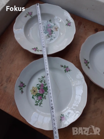 Български порцелан три големи чинии, снимка 7 - Антикварни и старинни предмети - 53268218