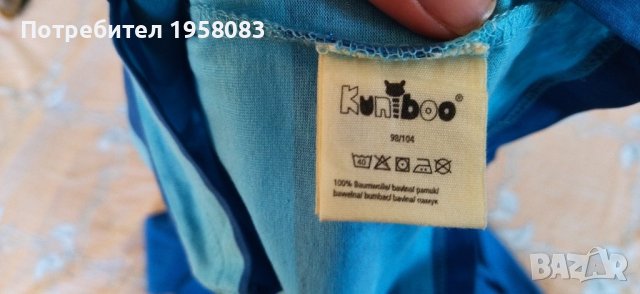 Детски тънки блузки два броя, 98/104 размер, 100 процента памук, снимка 5 - Детски Блузи и туники - 42985943