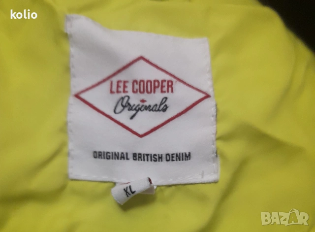 зимно яке Lee Cooper оригинал висок клас XL жълто черно, снимка 4 - Якета - 53121173