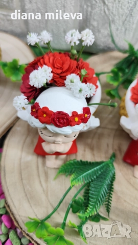 Ангелчета в  червен  цвят!, снимка 7 - Декорация за дома - 51433180