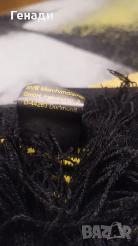 НОВ Зимен шал борусия дортмунд BVB 1.50 m, снимка 2 - Шалове - 47764014