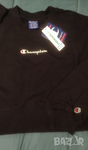 Нов суичър Champion Womens Script Logo Cropped Boxy Sweatshirt, снимка 8 - Суичъри - 43766228