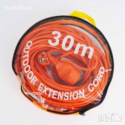 Удължител за контакт Шуко , дължина 10/20/30 метра, оранжев, 16A, 220v, снимка 7 - Други инструменти - 44025083