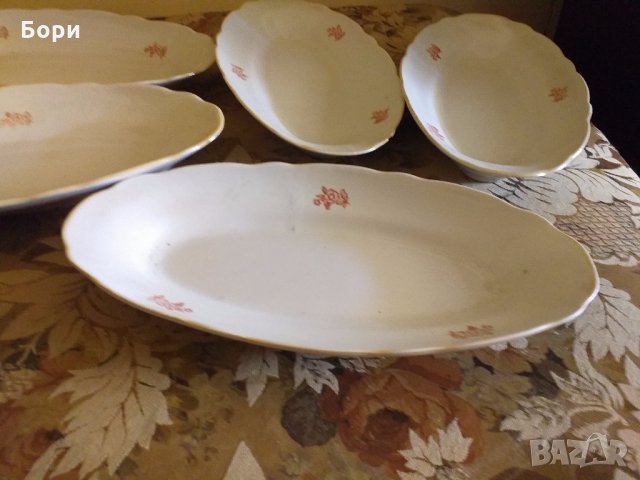 Български порцелан плата, снимка 2 - Чинии - 33192790