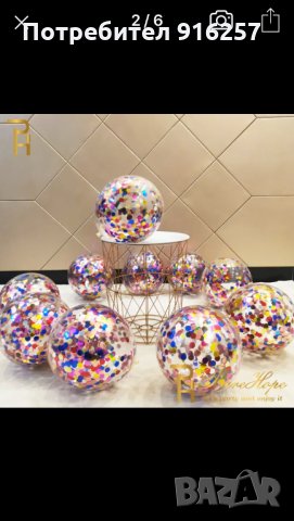Балони с конфети, снимка 1 - Подаръци за рожден ден - 32613784