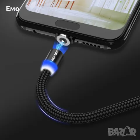 Универсален магнитен кабел Uslion 3 в 1 за зареждане на телефони - micro USB, снимка 18 - Оригинални зарядни - 48734263