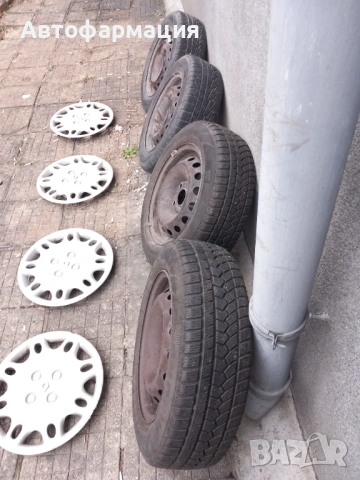 Зимни гуми с джанти от Рено Клио 2001г., снимка 8 - Гуми и джанти - 53125045