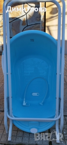 Вана със стойка за къпане на бебе 
