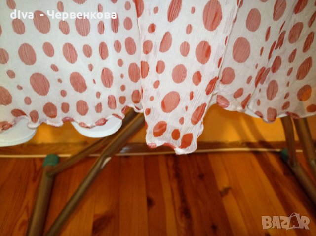 Тюлена рокля цвят шампанско на точки цвят бордо, снимка 8 - Рокли - 28130955