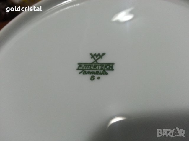 Стар немски порцелан Бавария чинии , снимка 4 - Антикварни и старинни предмети - 43245178