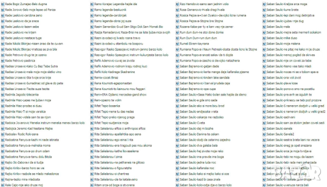 Записвам мп3 песни с имена на певци+имена на песни на флашки по 10лв, снимка 18 - Други музикални жанрове - 52421641