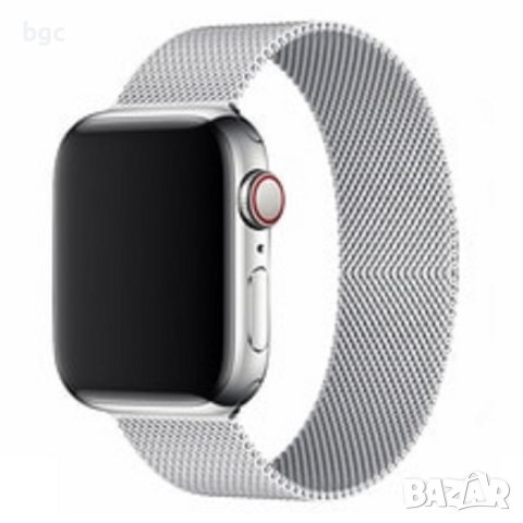 Нови Каишка Верижка за Watch Apple Milanese Loop 38мм 40mm 42mm  44mm 45mm  Неръждаема Стомана, снимка 5 - Смарт гривни - 39851347