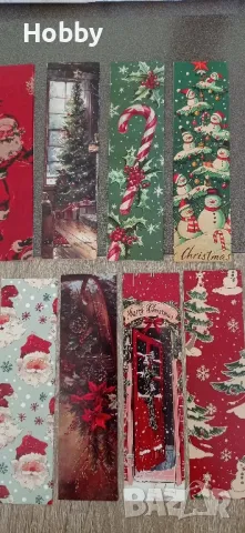 Коледни книгоразделители, снимка 2 - Ученически пособия, канцеларски материали - 47640557