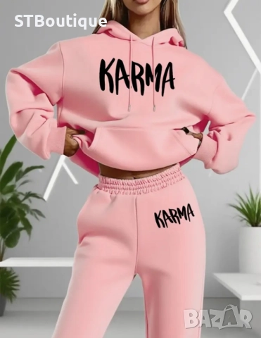 🌟 ДАМСКИ ЕЖЕДНЕВЕН КОМПЛЕКТ "КАРМА" – С КАЧУЛКА В 4 ЦВЯТА| STBoutique, снимка 10 - Спортни екипи - 52009622