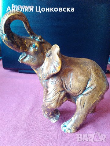 Стар голям гипсов слон, снимка 1