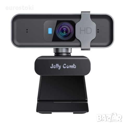 Jelly Comb уеб камера Full HD 1080P за видео разговори, сребърно черна Full HD 1080P видео разговори, снимка 8 - Други - 52436901
