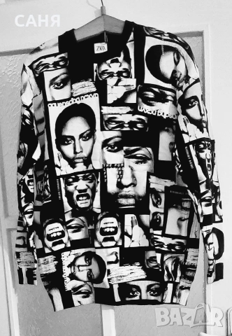 Нова ,ефектна блузаZARA, снимка 2 - Блузи - 53146350