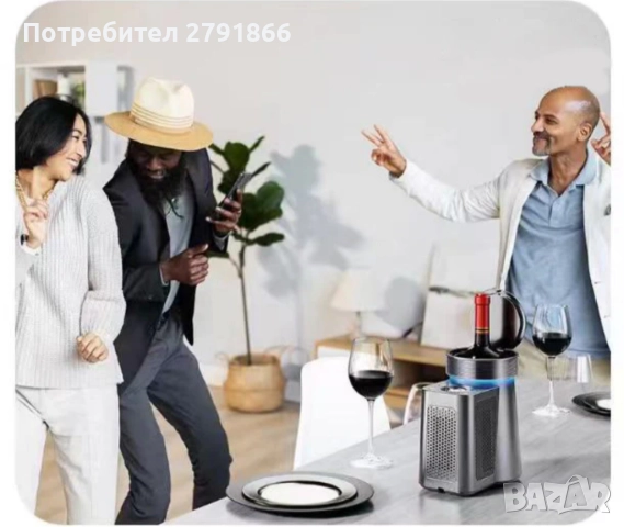 Електрически охладител за вино с LED светлини дигитален дисплей за температура 750мл. за дом,кола, снимка 10 - Друга електроника - 52012743