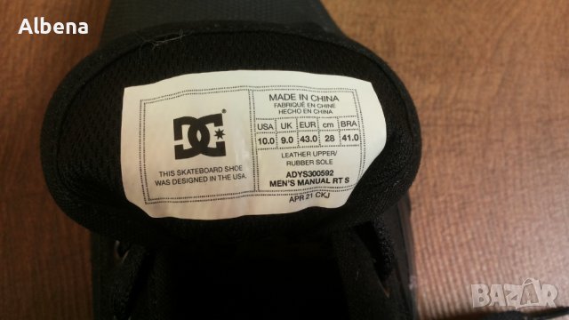 DC SHOE CO USA Leather Размер EUR 43 / UK 9 кецове естествена кожа 81-14-S, снимка 18 - Кецове - 43761377