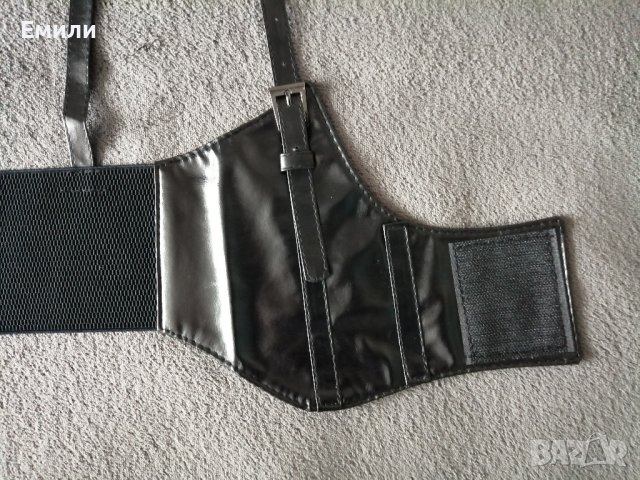 Кожен корсет-колан с презрамки и катарами р-р XS, S, M, снимка 11 - Корсети, бюстиета, топове - 43549552