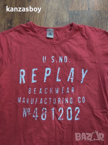 replay beachwear - страхотна мъжка тениска КАТО НОВА, снимка 6 - Тениски - 36682978
