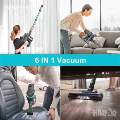 Мощна акумулаторна прахосмукачка с турбо четка Chunhua JH656, снимка 13 - Прахосмукачки - 44905722