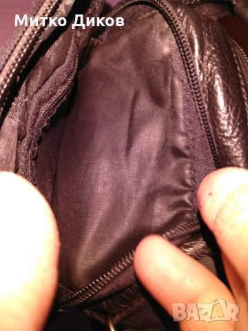 Чанта за през рамо и ръка -за колан -естествена кожа малка 165х125мм, снимка 7 - Чанти - 27647847