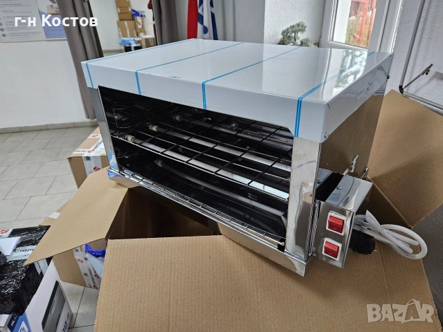 Принцесник от неръждавейка със горни и долни стъклени нагреватели за 3бр. или 4бр., снимка 3 - Обзавеждане на кухня - 52775042