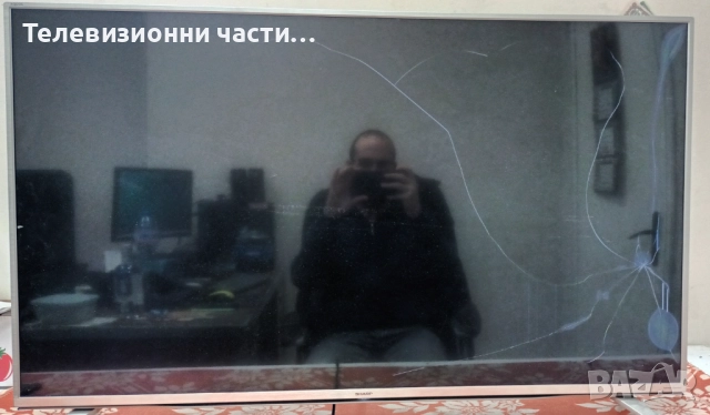 Sharp LC-49CUF8472ES със счупен екран LY.4YE01G001 LSC490FN02-H03/T.MS6488E.U703/PW.188W2.711