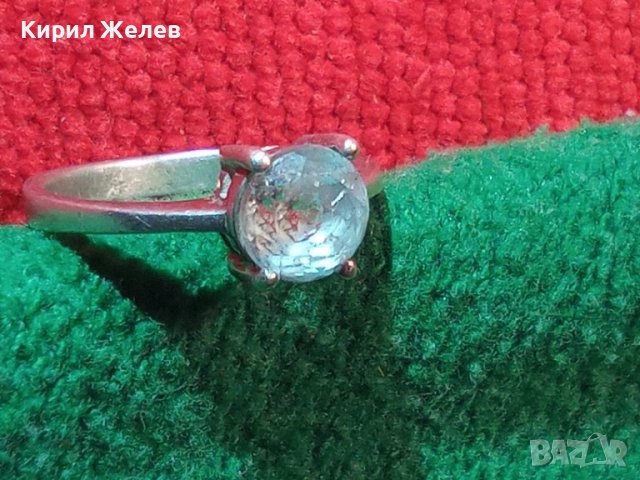 СРЕБЪРЕН НЕЖЕН АРТ ПРЪСТЕН СРЕБРО 925 с ФАСЕТИРАН ЦИРКОН 26218, снимка 2 - Пръстени - 33737127