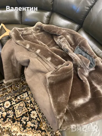 Дубленка от изкуствена кожа с изкуствен косъм. Размер 56, снимка 3 - Палта, манта - 47531207