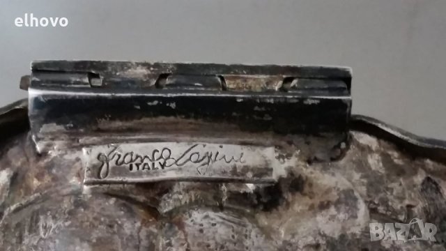 Посребрена купа за хайвер във формата на краб, Franco Lapini Италия, 1970г, снимка 5 - Антикварни и старинни предмети - 28188290