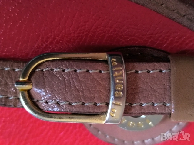 оригинална чанта двулицева естествена кожа на бранда il Santi italy, снимка 7 - Чанти - 53008537